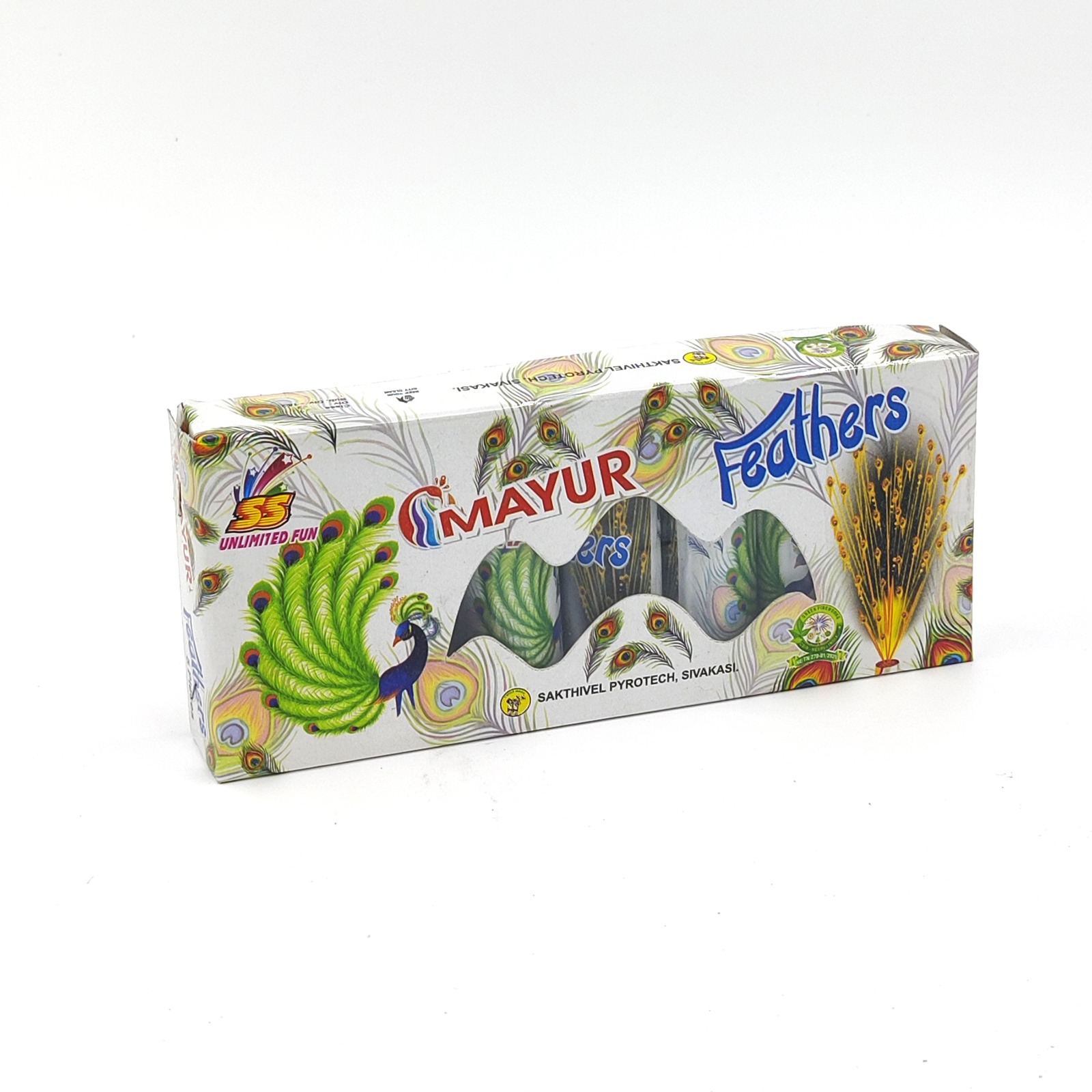 Peacock Feather Ashrafi (5 Pcs)